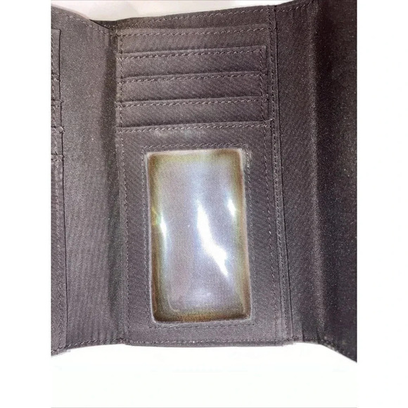 Esprit Brown  Tri Fold Wallet Vintage 1990's - Picture 8 of 8
